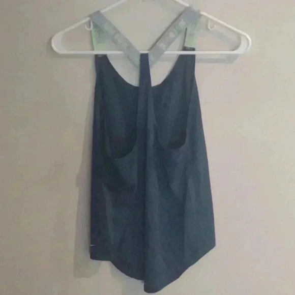 Nike Dri-Fit elastic workout navy blue‎ top size xsmall - Picture 3 of 4